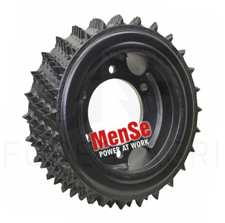 Rolka podająca z amortyzacją gumową, agresywna 20×24 John Deere H415 Poclain