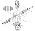Klocek hamulcowy zawiesia, brake pad fr crane sling, Bremsklotz für Kranschlinge, Krano stropai stabdžių trinkelės, brzdová destička pro jeřábový závěs, F052872